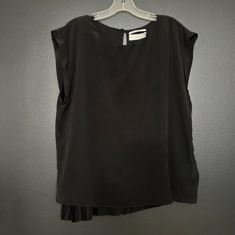 Pomandere Double Layer Blouse – black – 46/XL